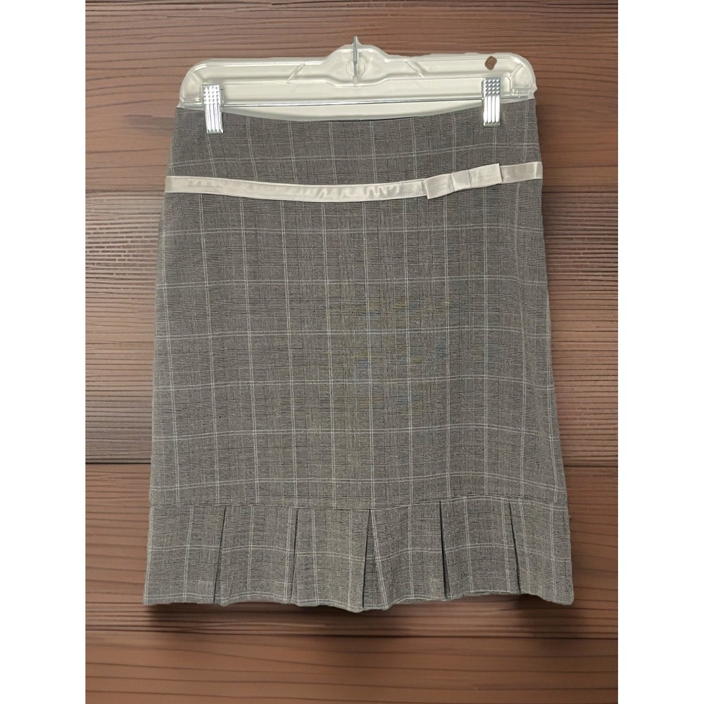 Vin. Neiman Marcus Monkey Wear Girls S-4 Mini Skirt 90s‎ Grey Tartan Plaid